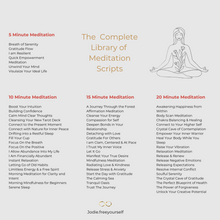 Load image into Gallery viewer, 101 Meditation Scripts DOWNLOAD NOW! - jodie.freeyourself