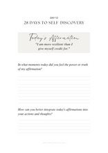 Load image into Gallery viewer, The Daily Affirmation Guide: 28 Days to Self-Discovery - Downloadable - jodie.freeyourself