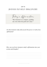 Load image into Gallery viewer, The Daily Affirmation Guide: 28 Days to Self-Discovery - Downloadable - jodie.freeyourself