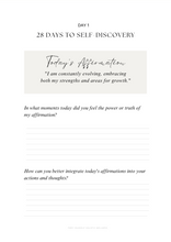 Load image into Gallery viewer, The Daily Affirmation Guide: 28 Days to Self-Discovery - Downloadable - jodie.freeyourself