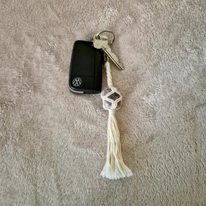 Macrame Crystal Key Rings - jodie.freeyourself