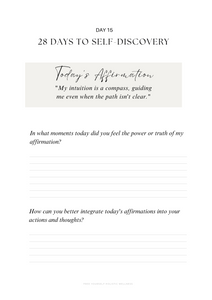 The Daily Affirmation Guide: 28 Days to Self-Discovery - Downloadable - jodie.freeyourself
