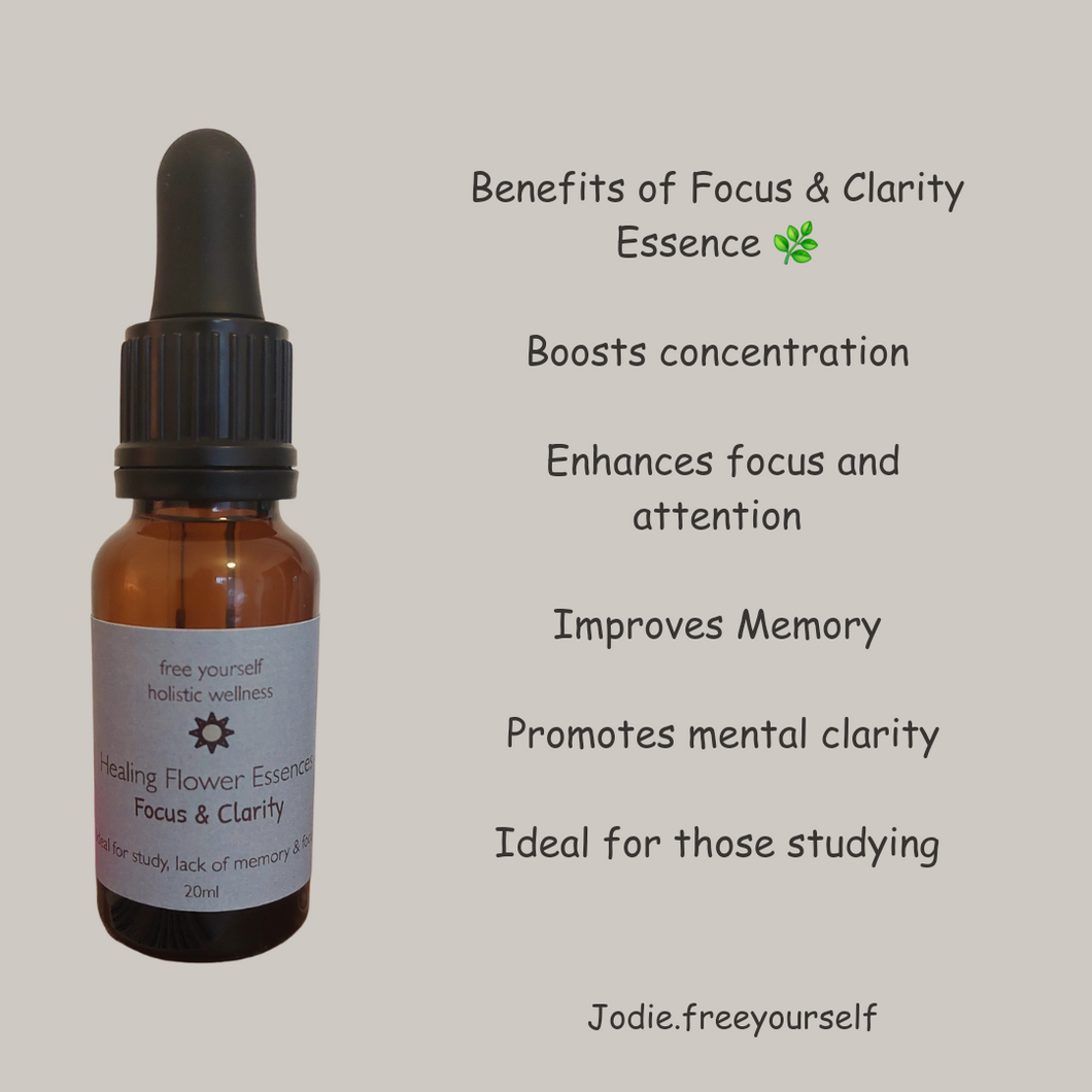 Flower Essence - Focus & Clarity - Emotional Support Drops jodie.freeyourself