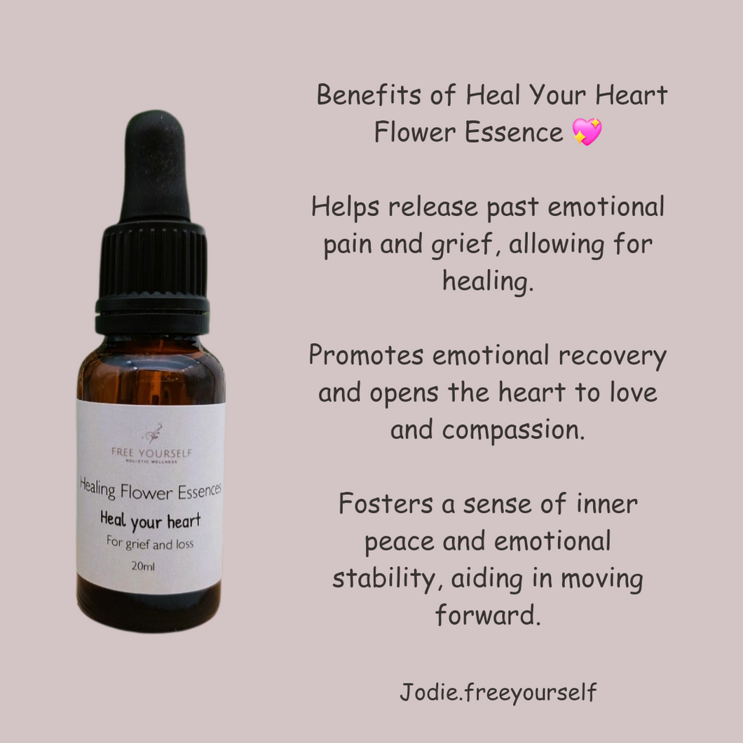 Flower Essence - Heal your Heart - emotional support drops jodie.freeyourself