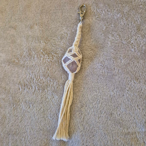 Macrame Crystal Key Rings - jodie.freeyourself